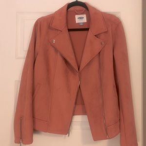 Dusty rose moto jacket!